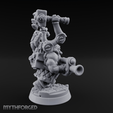 Armed To The Gills Dwarf Artificer Miniature for Dungeons and Dragons, Pathfinder or other TTRPGs