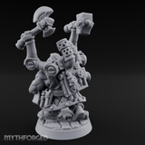 Armed To The Gills Dwarf Artificer Miniature for Dungeons and Dragons, Pathfinder or other TTRPGs
