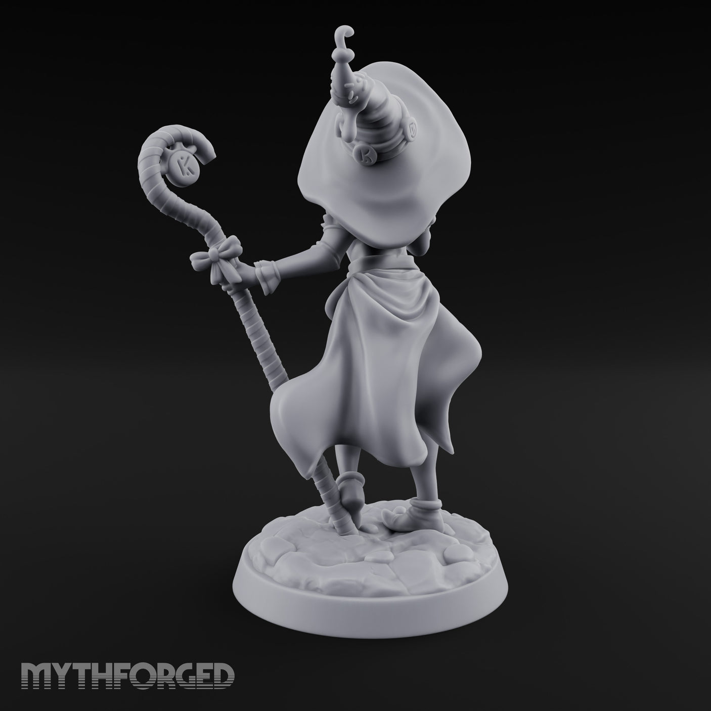 Gingerbread Man Dangling Human Witch Miniature for Dungeons and Dragons, Pathfinder or other TTRPGs