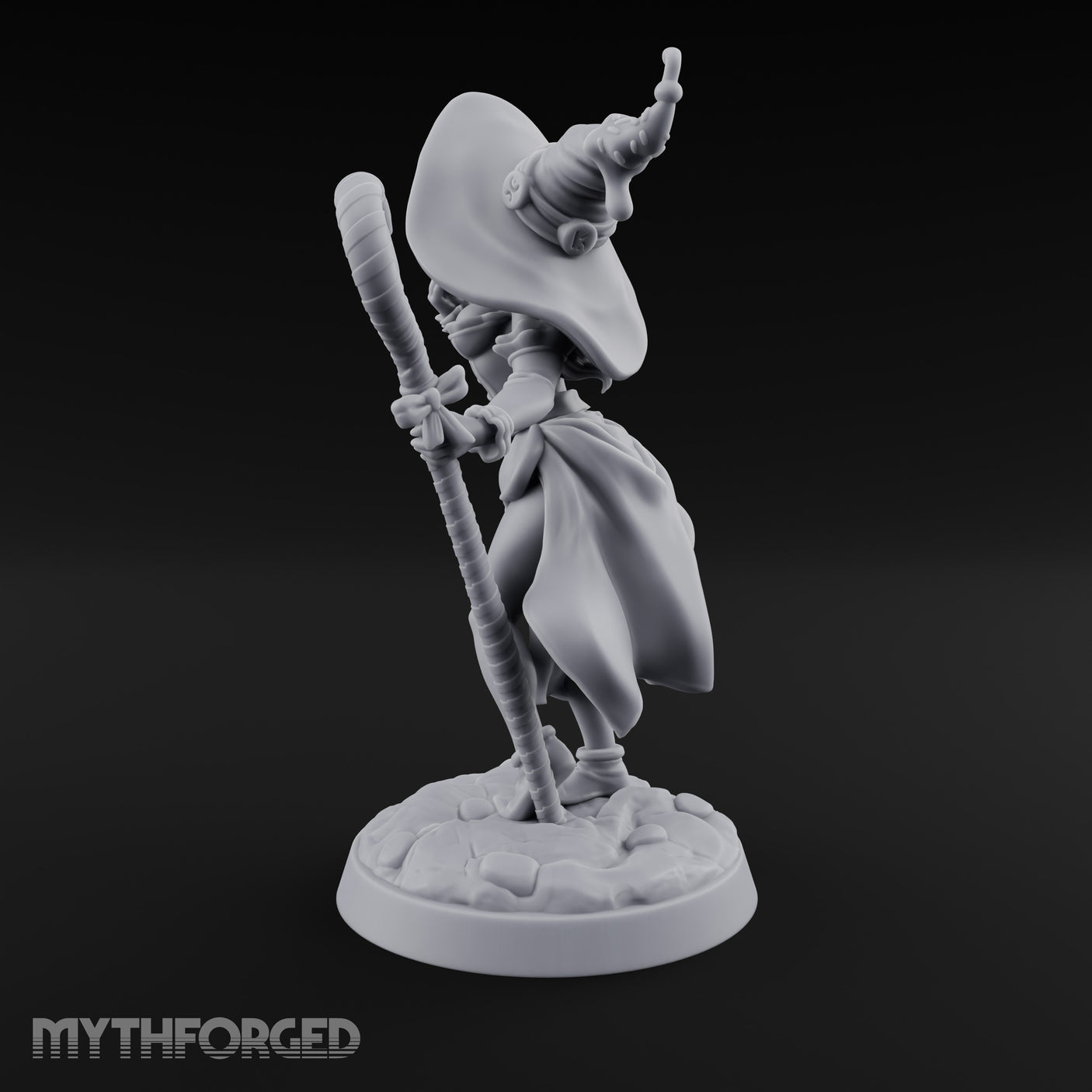 Gingerbread Man Dangling Human Witch Miniature for Dungeons and Dragons, Pathfinder or other TTRPGs