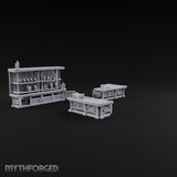 Blown Glass, Blown Budget Wooden Shop Counter Set