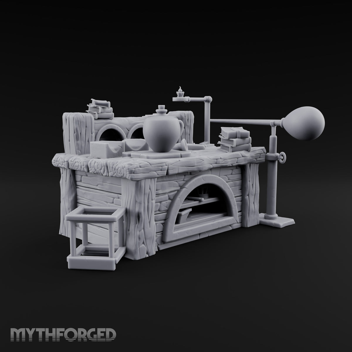 Molten Orders Cooling Overnight Wooden Glassblower Workbench Desk