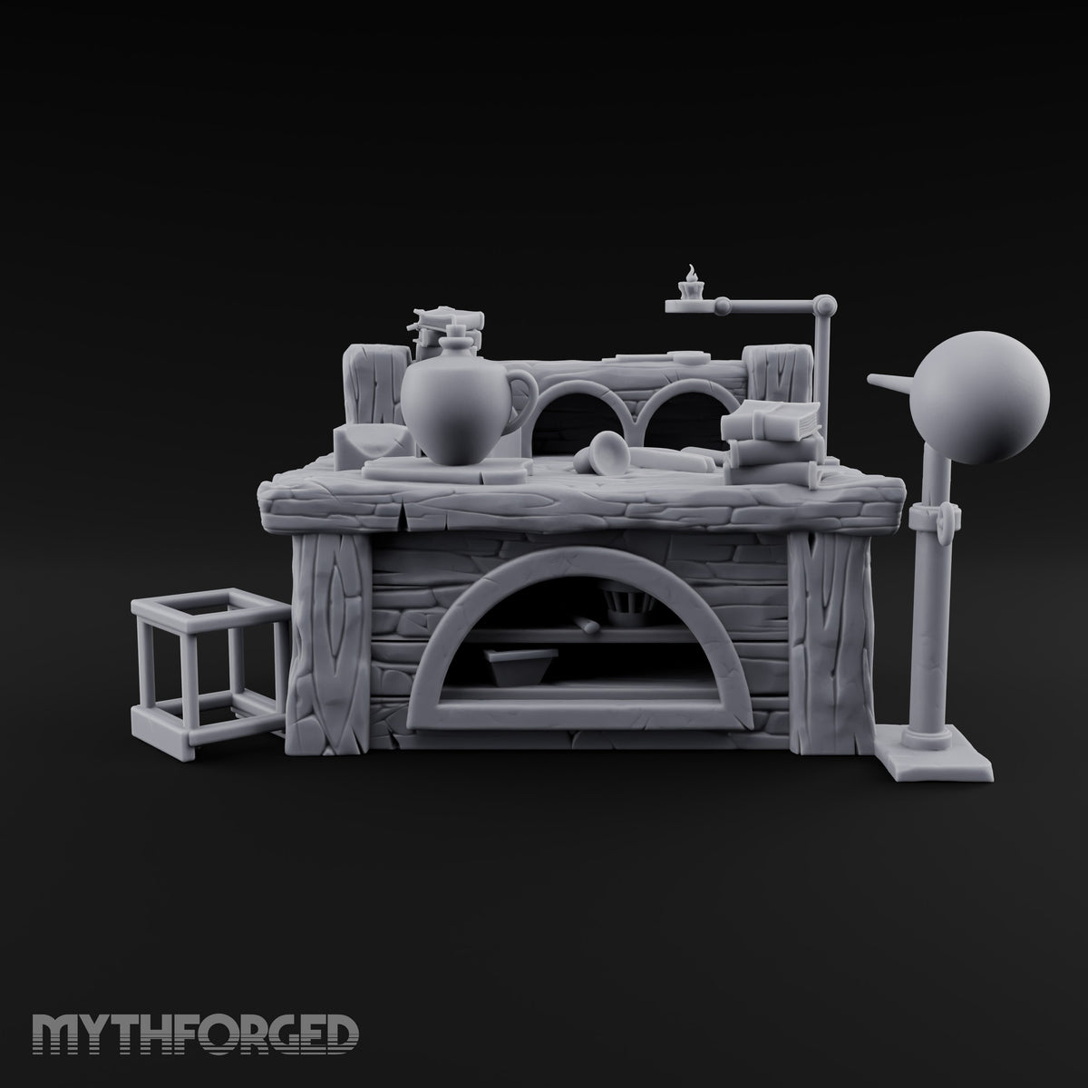Molten Orders Cooling Overnight Wooden Glassblower Workbench Desk