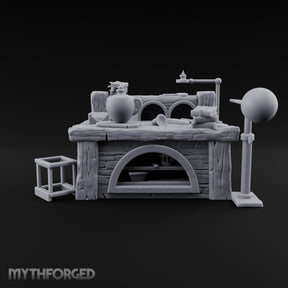 Molten Orders Cooling Overnight Wooden Glassblower Workbench Desk