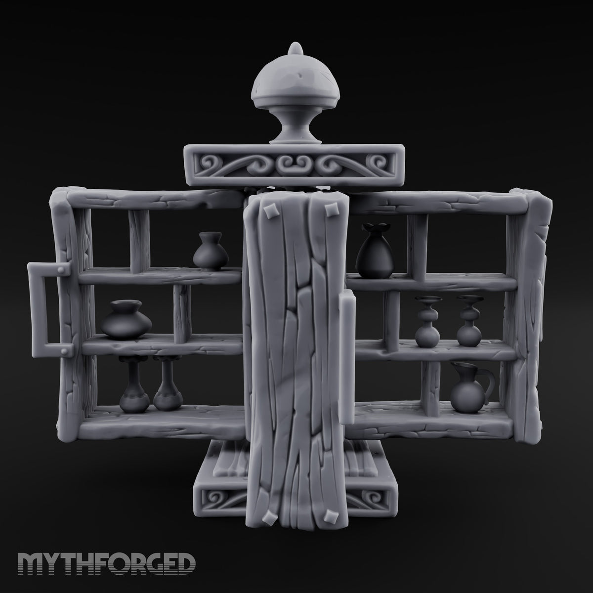 Every Vessel Spoken For Wooden Pottery Display Shelves