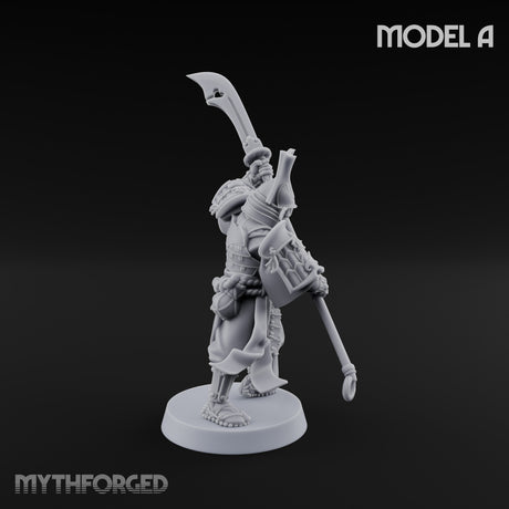 Glave Bearing Ashigaru Warrior A Miniature for Dungeons and Dragons, Pathfinder or other TTRPGs