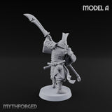 Glave Bearing Ashigaru Warrior A Miniature for Dungeons and Dragons, Pathfinder or other TTRPGs