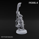 Glave Bearing Ashigaru Warrior A Miniature for Dungeons and Dragons, Pathfinder or other TTRPGs