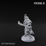 Glave Bearing Ashigaru Warrior B Miniature for Dungeons and Dragons, Pathfinder or other TTRPGs