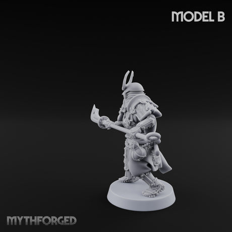 Glave Bearing Ashigaru Warrior B Miniature for Dungeons and Dragons, Pathfinder or other TTRPGs