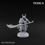 Glave Bearing Ashigaru Warrior B Miniature for Dungeons and Dragons, Pathfinder or other TTRPGs