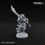 Glave Bearing Ashigaru Warrior C Miniature for Dungeons and Dragons, Pathfinder or other TTRPGs