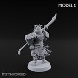 Glave Bearing Ashigaru Warrior C Miniature for Dungeons and Dragons, Pathfinder or other TTRPGs