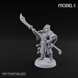 Glave Bearing Ashigaru Warrior C Miniature for Dungeons and Dragons, Pathfinder or other TTRPGs