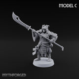 Glave Bearing Ashigaru Warrior C Miniature for Dungeons and Dragons, Pathfinder or other TTRPGs