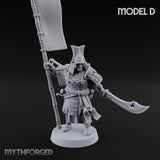 Glave Bearing Ashigaru Warrior D Miniature for Dungeons and Dragons, Pathfinder or other TTRPGs