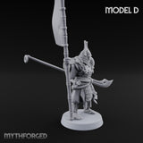 Glave Bearing Ashigaru Warrior D Miniature for Dungeons and Dragons, Pathfinder or other TTRPGs