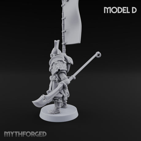 Glave Bearing Ashigaru Warrior D Miniature for Dungeons and Dragons, Pathfinder or other TTRPGs