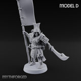 Glave Bearing Ashigaru Warrior D Miniature for Dungeons and Dragons, Pathfinder or other TTRPGs