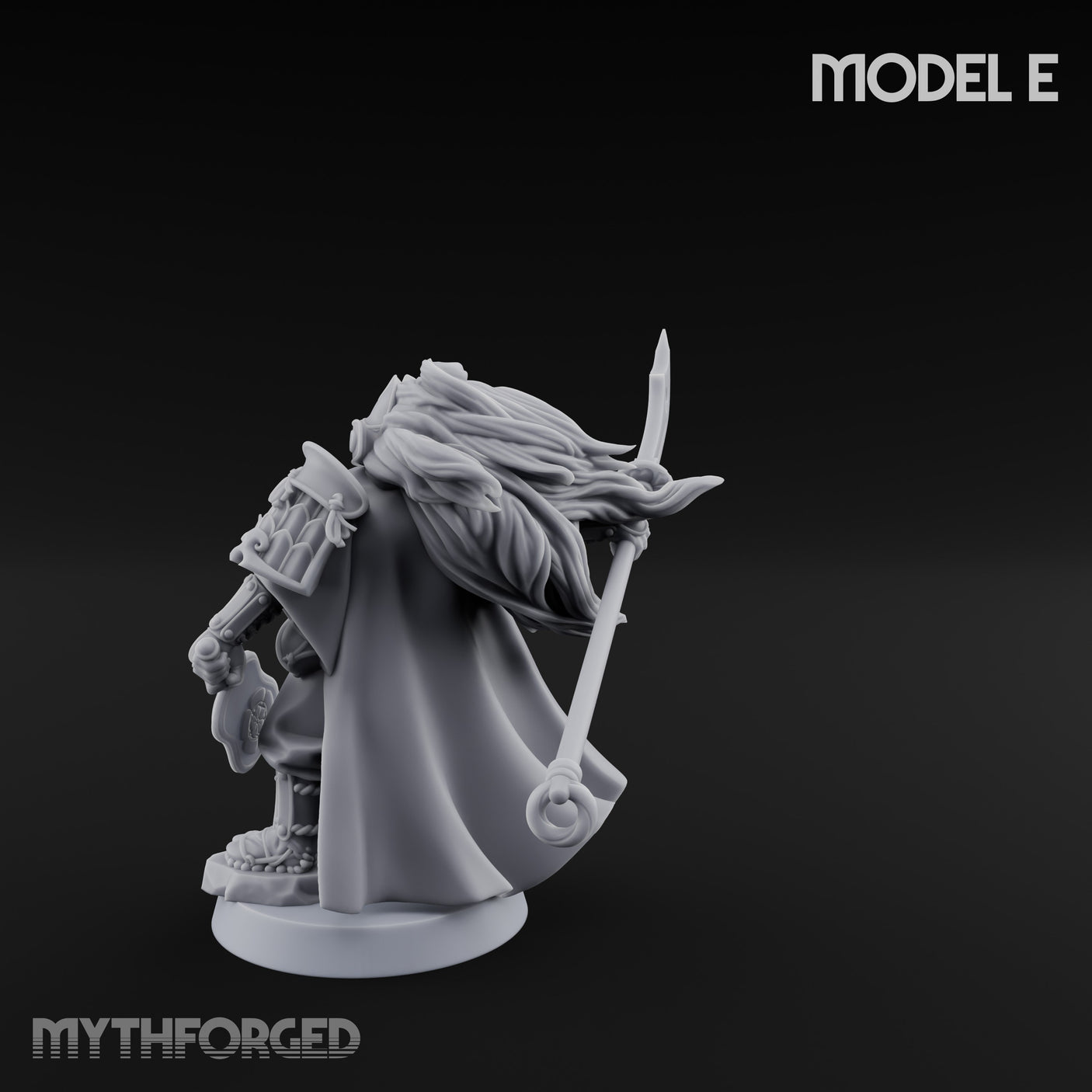 Glave Bearing Ashigaru Warrior E Miniature for Dungeons and Dragons, Pathfinder or other TTRPGs