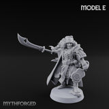 Glave Bearing Ashigaru Warrior E Miniature for Dungeons and Dragons, Pathfinder or other TTRPGs