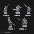 Glave Bearing Ashigaru Warriors Miniature for Dungeons and Dragons, Pathfinder or other TTRPGs