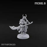 Glave Bearing Ashigaru Warriors Miniature for Dungeons and Dragons, Pathfinder or other TTRPGs