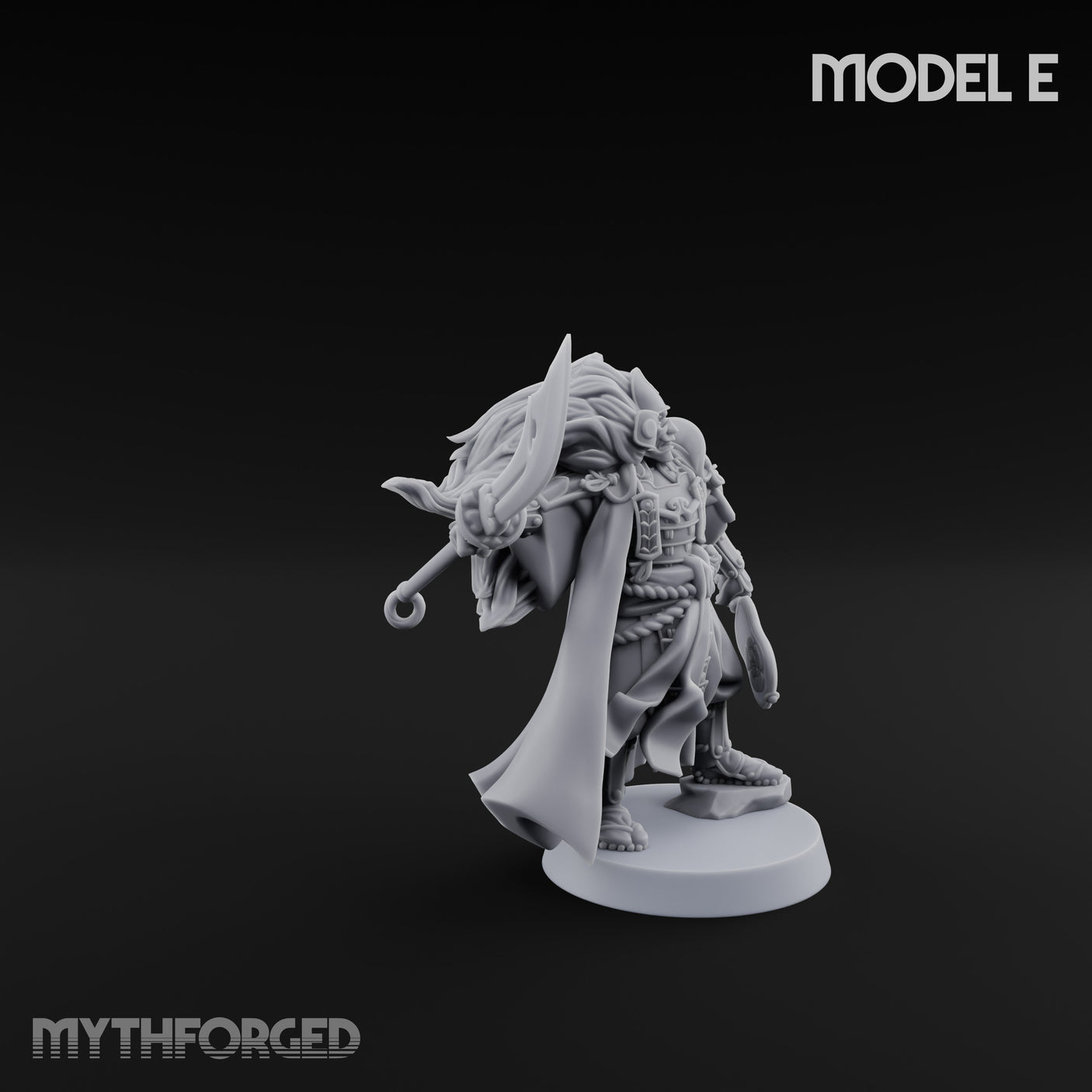 Glave Bearing Ashigaru Warriors Miniature for Dungeons and Dragons, Pathfinder or other TTRPGs