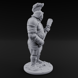 Hammer Gripping Human Gladiator A Miniature for Dungeons and Dragons, Pathfinder or other TTRPGs
