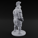 Hammer Gripping Human Gladiator A Miniature for Dungeons and Dragons, Pathfinder or other TTRPGs