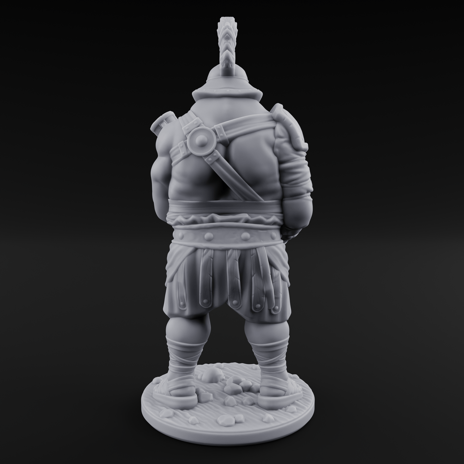 Hammer Gripping Human Gladiator A Miniature for Dungeons and Dragons, Pathfinder or other TTRPGs