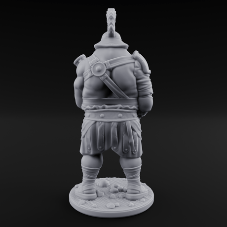 Hammer Gripping Human Gladiator A Miniature for Dungeons and Dragons, Pathfinder or other TTRPGs