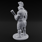 Hammer Gripping Human Gladiator A Miniature for Dungeons and Dragons, Pathfinder or other TTRPGs