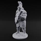 Hammer Gripping Human Gladiator A Miniature for Dungeons and Dragons, Pathfinder or other TTRPGs