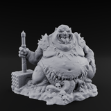 Belly Mouthed Demon Glutton Miniature for Dungeons and Dragons, Pathfinder or other TTRPGs