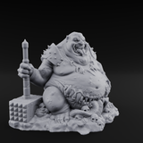 Belly Mouthed Demon Glutton Miniature for Dungeons and Dragons, Pathfinder or other TTRPGs