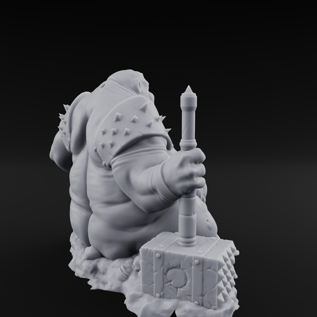 Belly Mouthed Demon Glutton Miniature for Dungeons and Dragons, Pathfinder or other TTRPGs
