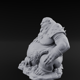 Belly Mouthed Demon Glutton Miniature for Dungeons and Dragons, Pathfinder or other TTRPGs