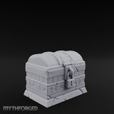 Glyph-Banded Lock-Clasped Stone Treasure Chest gallery 3