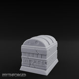 Glyph-Banded Lock-Clasped Stone Treasure Chest gallery 7