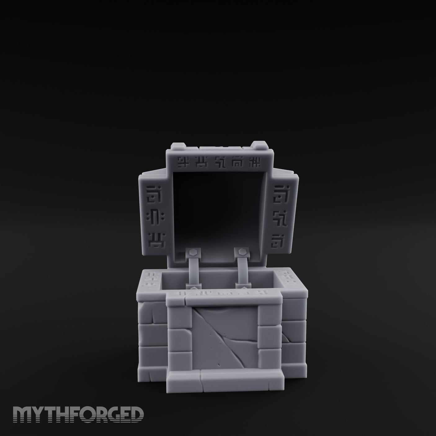 Glyph-Bordered Crack-Faced Stone Treasure Chest gallery 2
