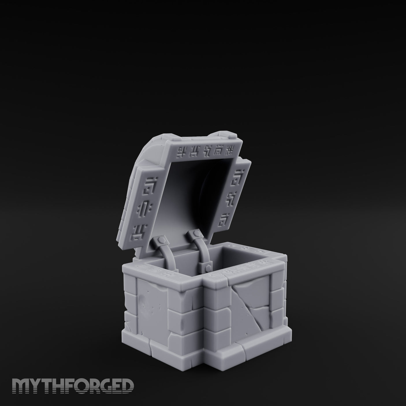 Glyph-Bordered Crack-Faced Stone Treasure Chest gallery 3