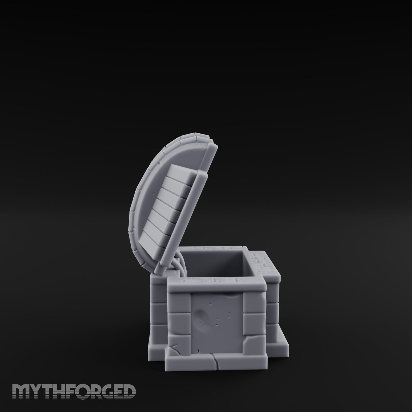 Glyph-Bordered Crack-Faced Stone Treasure Chest gallery 4