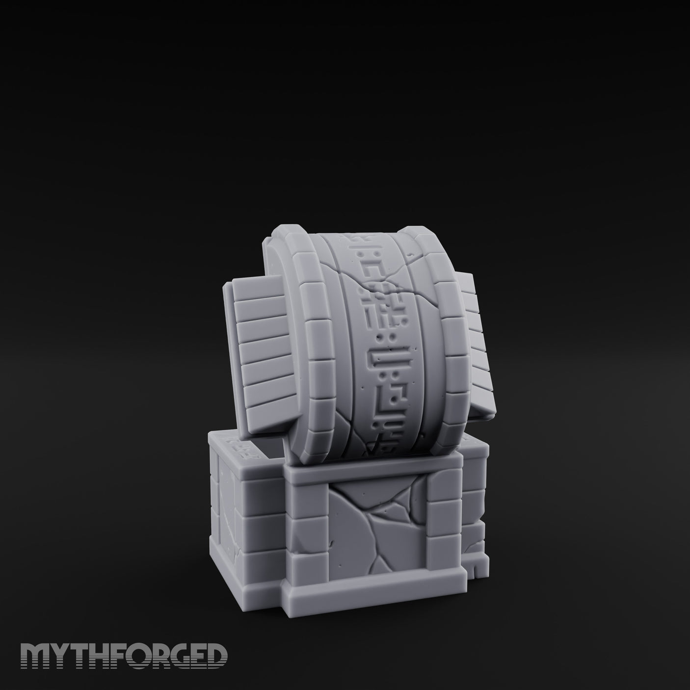 Glyph-Bordered Crack-Faced Stone Treasure Chest gallery 6