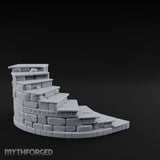 Glyph-Etched Curve-Edged Stone Staircase Section gallery 5