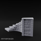 Glyph-Etched Curve-Edged Stone Staircase Section gallery 9