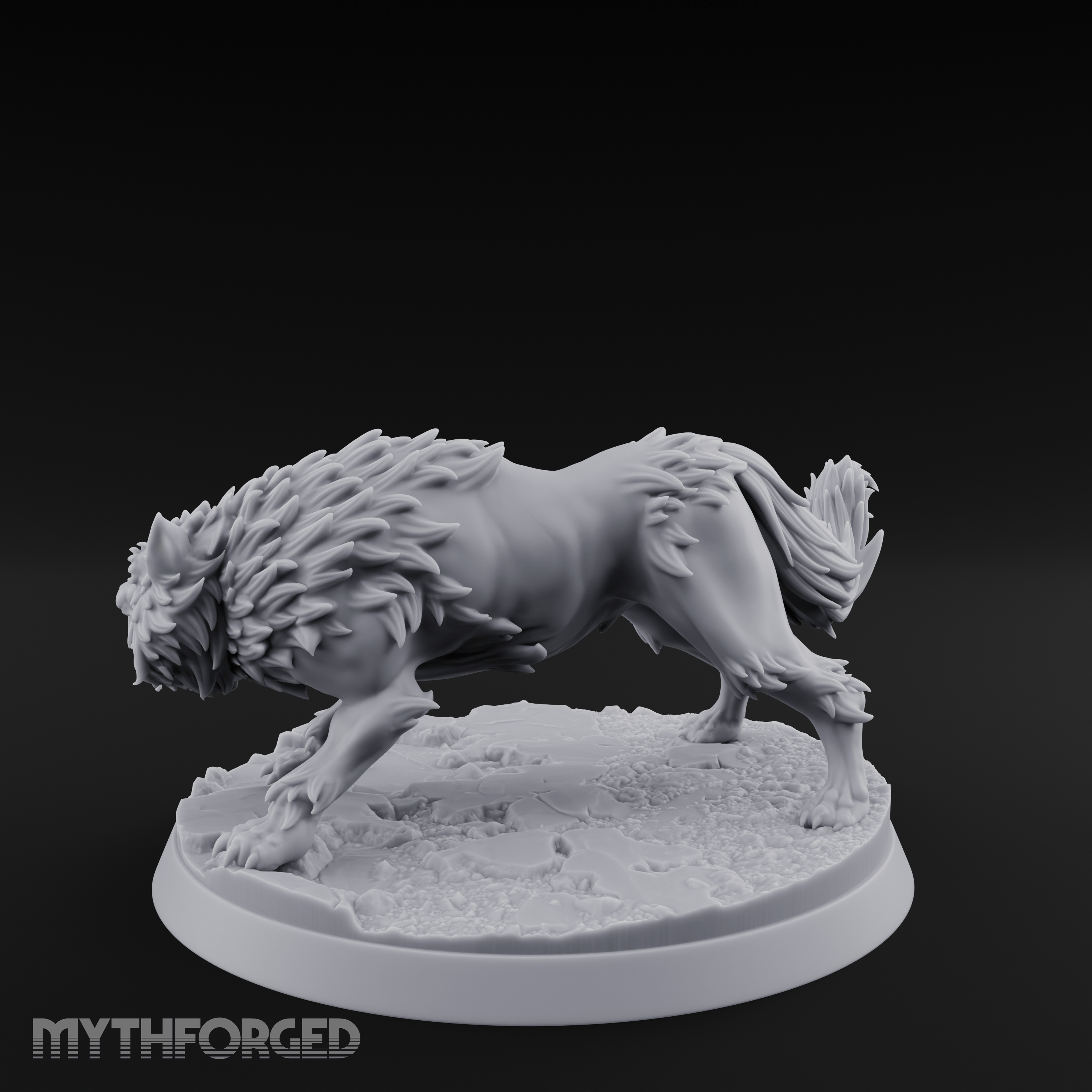 Sniffing The Ground Wolf