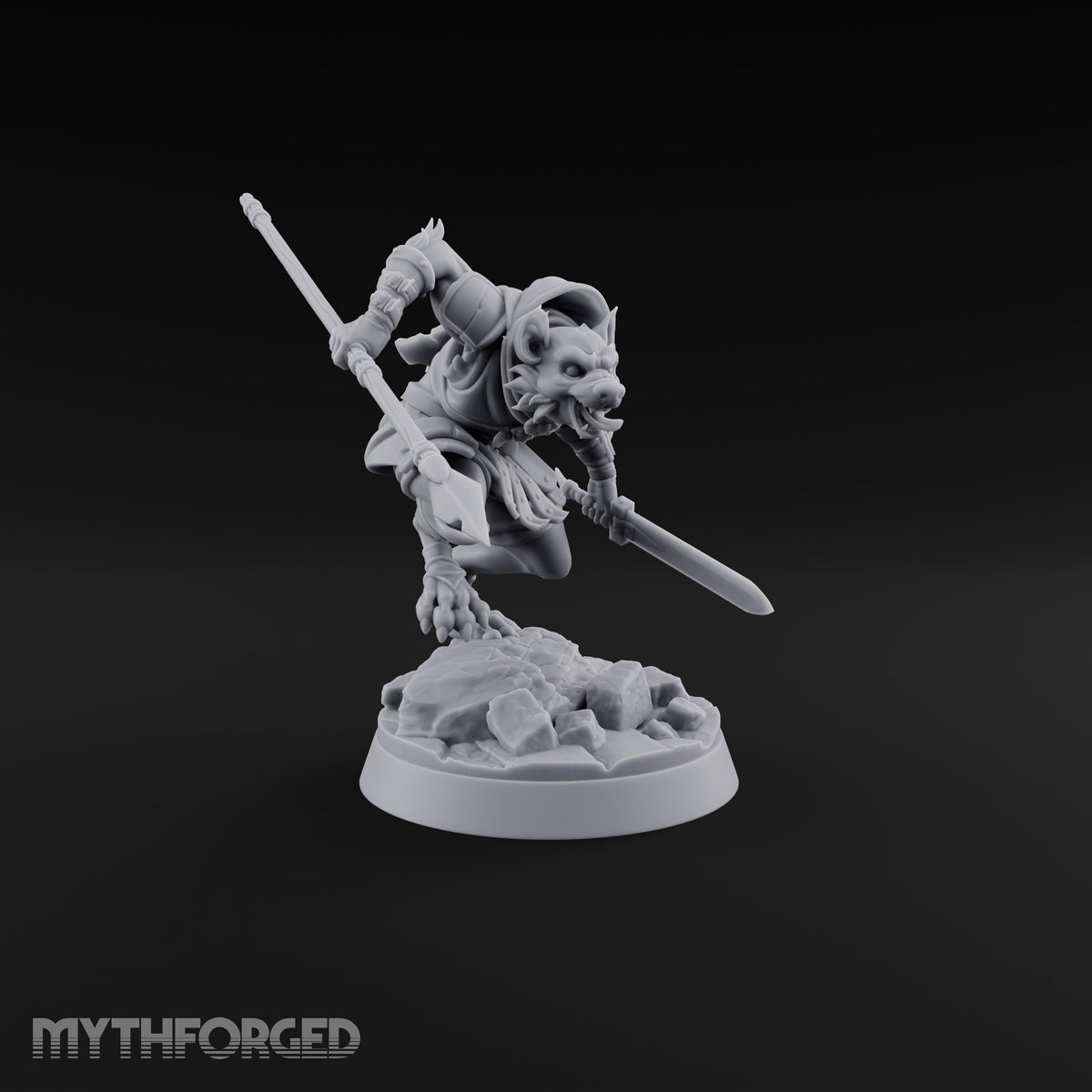 Hunting Pack Fans Out Gnoll Warriors — A · Spear & Sword + Crossbow + Glaive & Knife + Scimitar & Shield
