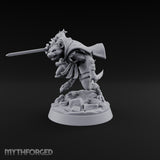 Hunting Pack Fans Out Gnoll Warrior A — Sword & Knife