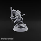 Hunting Pack Fans Out Gnoll Warrior B — Sword & Knife